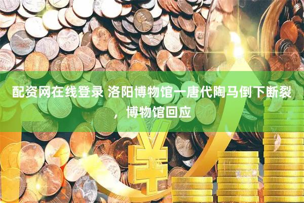 配资网在线登录 洛阳博物馆一唐代陶马倒下断裂，博物馆回应